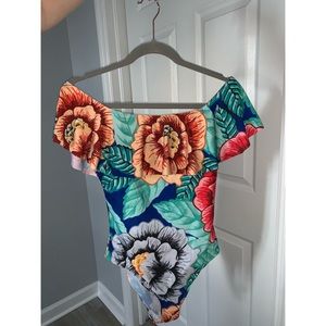 Floral Print One-Piece